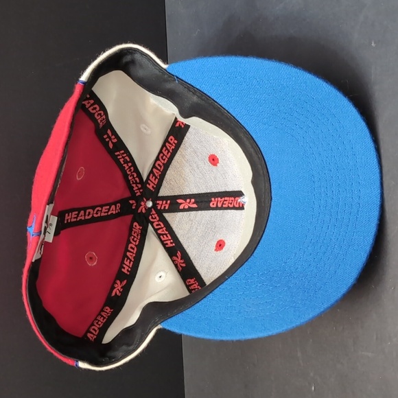 Headgear Philadelphia Phillies 100% Wool Men's Red/White Fitted Hat, Size 7 3/8. - Picture 6 of 9